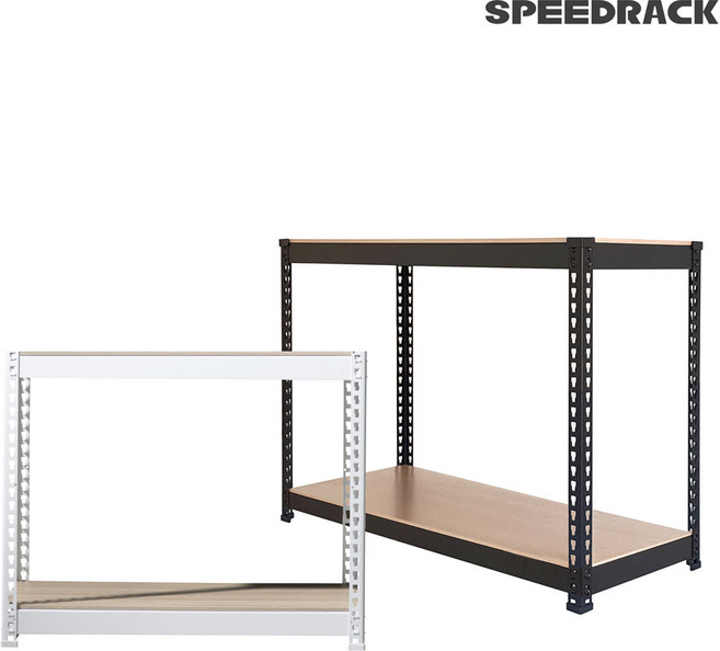 스피드랙 W1200 2단, 블랙, 1200x600, 600, 1개