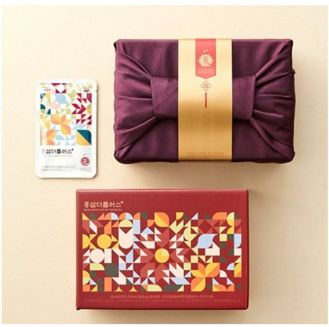 김정환홍삼 홍삼더플러스 20포, 2개, 1L