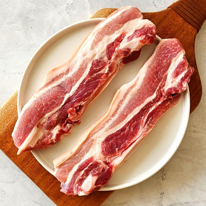 [한림맛집] 제주백정 직배송 제주 흑돼지 오겹살(냉장), 1kg, 1개