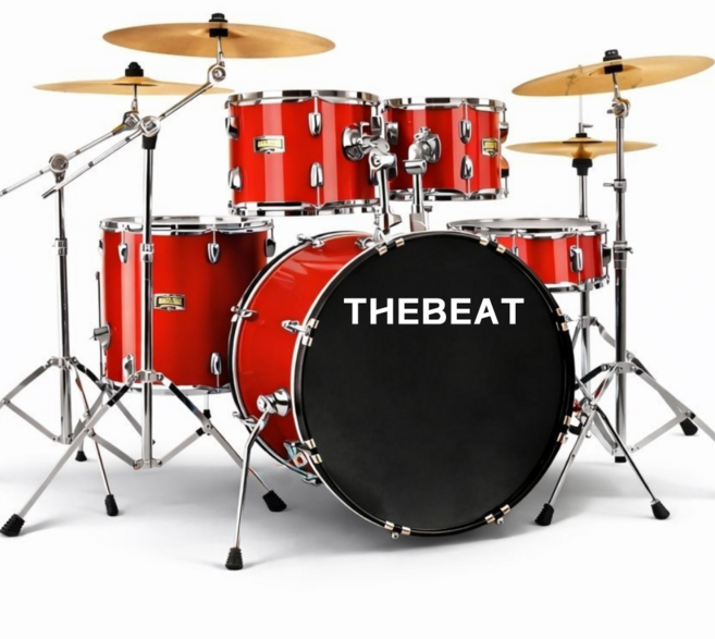 드럼세트 5드럼 4심벌 풀세트 입문용 취미 연습용 어쿠스틱 드럼, 1개, 3.고급형BCS 5드럼 4심벌-퓨어 레드