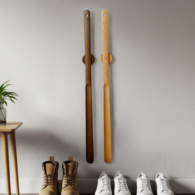 이음데코랩 긴 롱 나무 자석 구두주걱 75cm, 기본형, 너도밤나무, 1개