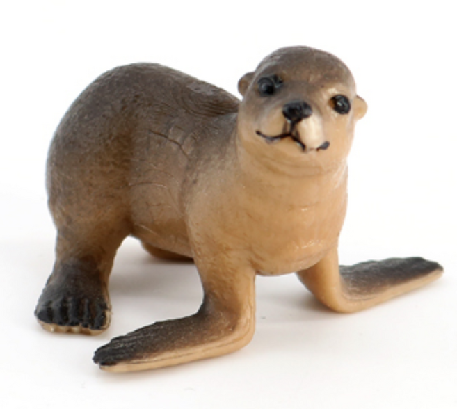 제트피규어 아기 바다사자 장난감 바다 해양 동물 생물 모형 피규어, 1개