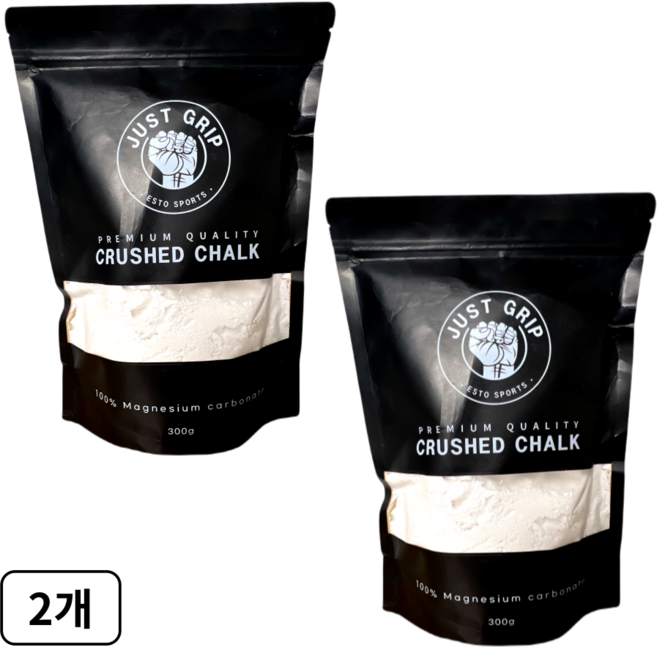 저스트그립 Crused 클라이밍 초크 (덩어리+가루), 2개, 300g