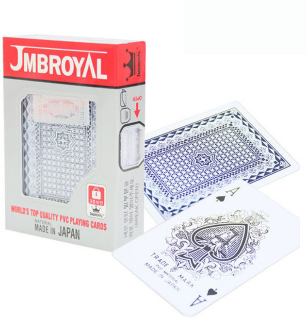 JMBROYAL 로얄 카드 경기용 일본산 플라스틱 카드 포커 홀덤 트럼프 카지노 룰렛 마작 보드게임 테이블게임 게임칩 포커칩, 1개