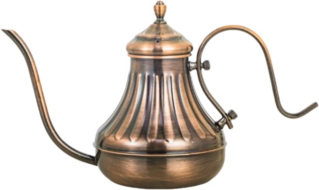 手沖咖啡壺套裝 玻璃雲朵壺 玻璃咖啡濾杯 手沖咖啡用品, 1個, 650ml古銅手沖壺