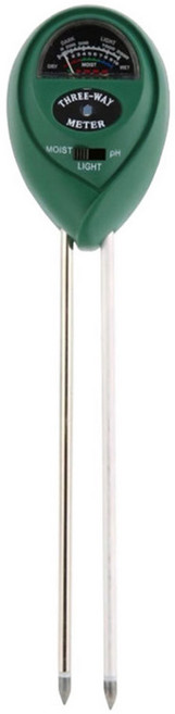 아트프레임 무동력 원형 토양 수분측정기 PH측정기 광도측정 조도 습도 온도, 2개