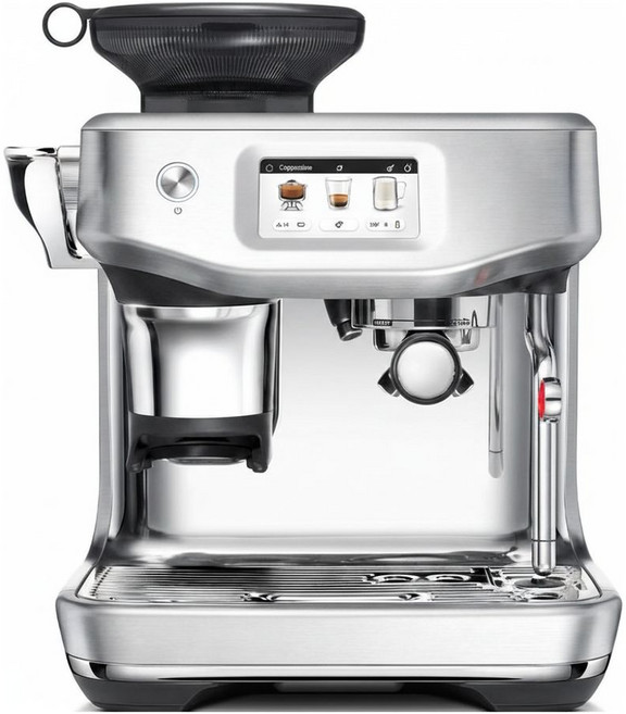 브레빌 바리스타 터치 임프레스 커피머신, BES881, TOUCH SILVER