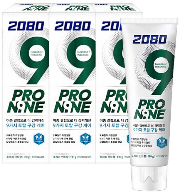 2080 프로나인 후레쉬민트향 치약 120gx3, 120g, 1개