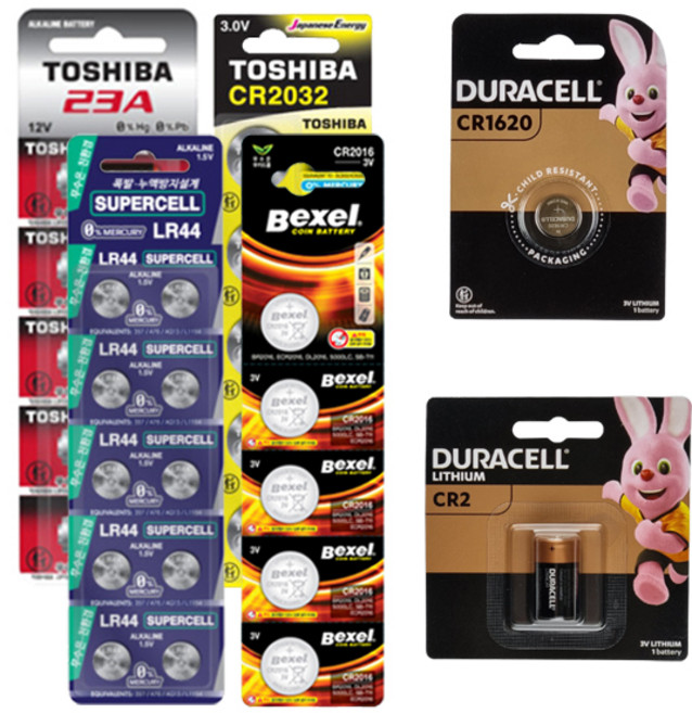 듀라셀 벡셀 도시바 슈퍼셀 리튬코인 CR / LR 특수건전지 모음, 20.도시바 리튬코인 CR1616, 1개