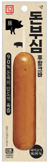 한성)돈부심후랑크바, 8개, 80g