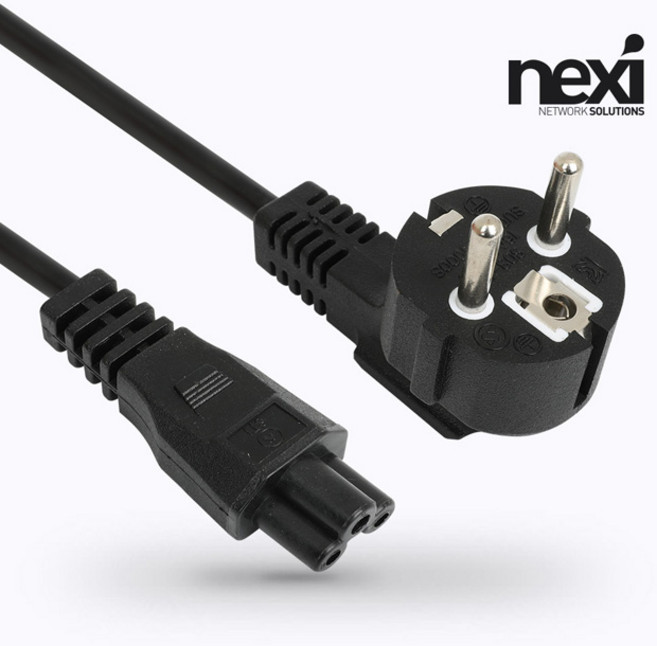 넥시 NX1601 AC 250V 2.5A 3구 크로바 파워 케이블 1m NX-3PC010, 1개
