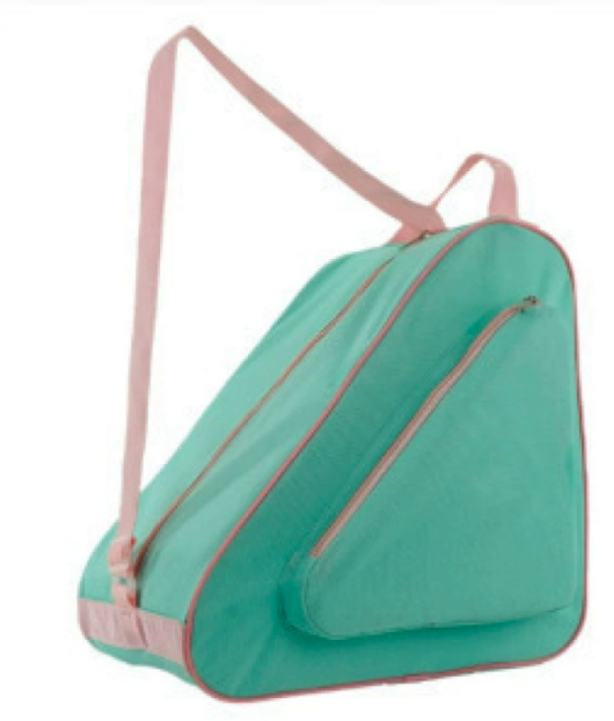 滑輪鞋運動裝備收納包，藍色邊條, 綠色, 1個