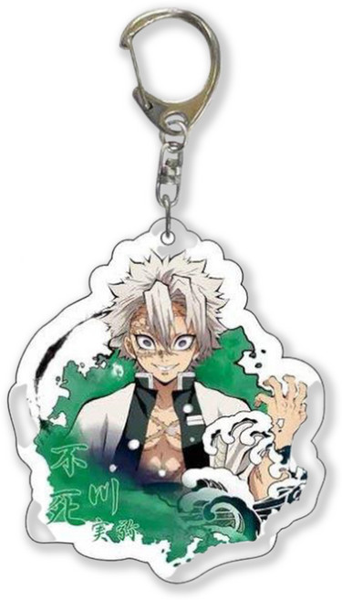 귀멸의 칼날 캐릭터 아크릴 키링 열쇠고리 키체인 물결ver. 귀칼/귀살대 가방고리&장식, G-003737. 시나즈가와 사네미