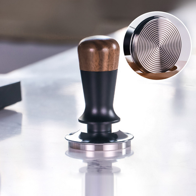 HAM 에스프레소 탬퍼 나사산바닥 프레스 스프링로드, 1개, 51mm