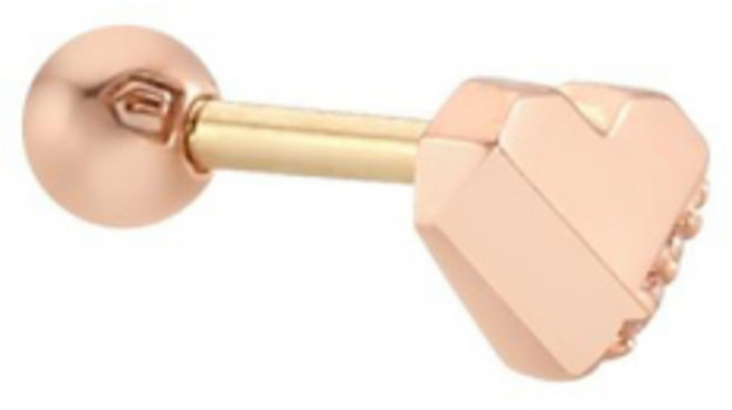 로이드 하트 14K GOLD 골드 귀걸이 (LPFH2066G