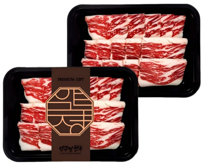 1++등급 한우 차돌박이 400g(200gx2) 구이용 슬라이스 샤브샤브용 투뿔한우 마장동 프리미엄 소고기 [냉동], 없음, 없음