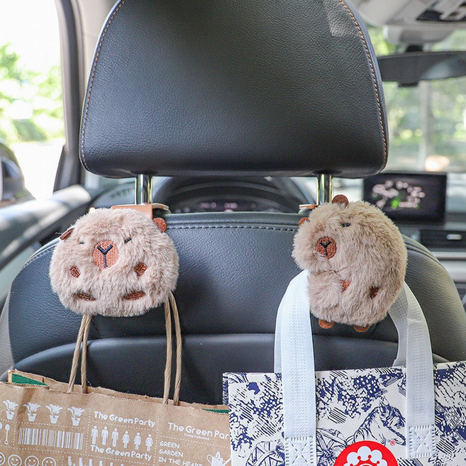 CLK 차량용 후크 카피바라 가방걸이 옷걸이 우산걸이, 미니1P+일반1P, 1개