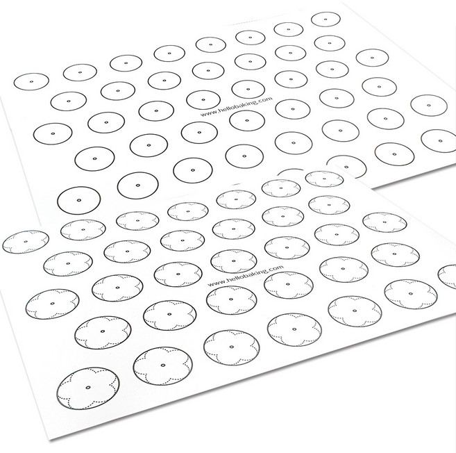 헬로베이킹 New 마카롱도안(양면 PP재질) 마카롱밑지 마카롱패드, A타입, 1개