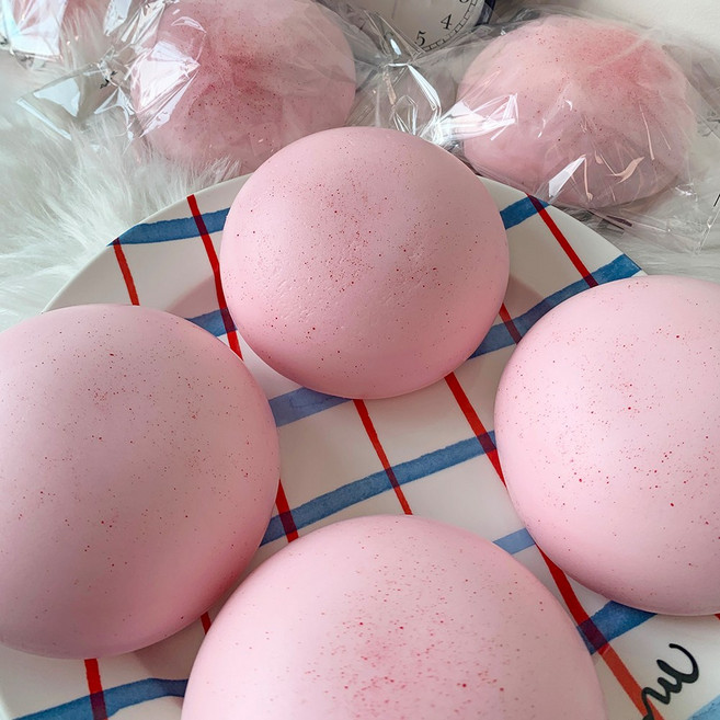 [유유존] 핑크도우슈가볼 스키쉬 스트레스완화 모찌 쫀득 손맛템 힐링토이, 핑크도우슈가볼_핑크