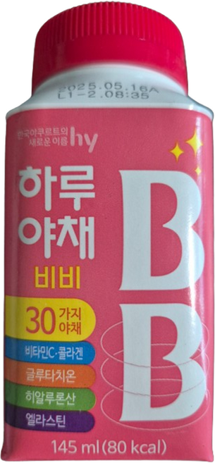 HY 한국야쿠르트 하루야채 비비 BB, 145ml