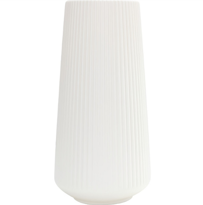 클레어라 대형 플라스틱 꽃병, 화이트