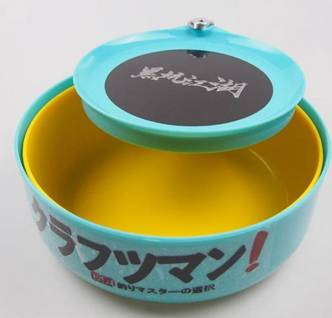 자석 떡밥통 떡밥그릇 색상 랜덤 발송, 파랑