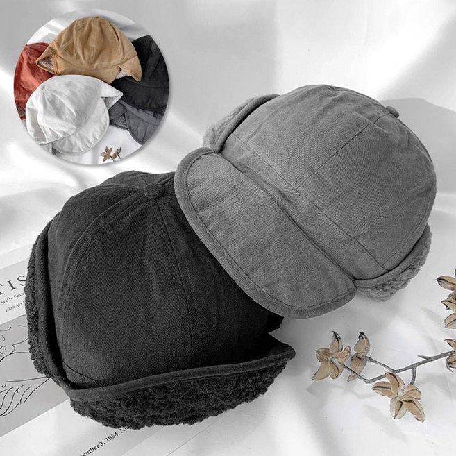 따뜻한 방한모 양털 뽀그리 케로로 귀달이 겨울패션