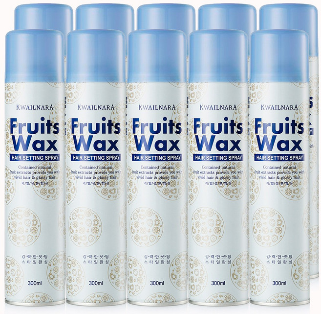 과일나라 후르츠왁스 헤어 셋팅 스프레이, 10개, 300ml