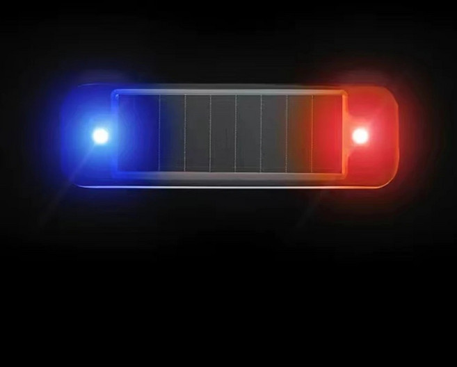 1-10PCS 태양 자동차 미니 경고등 무선 LED 깜박이 도난방지 방지 경보기 램프 야간 주차, 04 Blue And Red, 03 1개, 1개