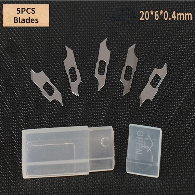 조정 가능한 원형 절단 도구 나침반 커터 직경 10mm-150mm 컷, 01 5PCS Blades