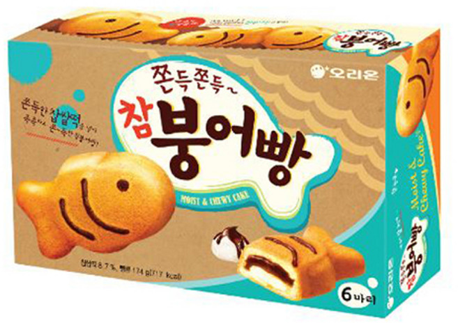 오리온 쫀득쫀득 참붕어빵, 9개, 174g