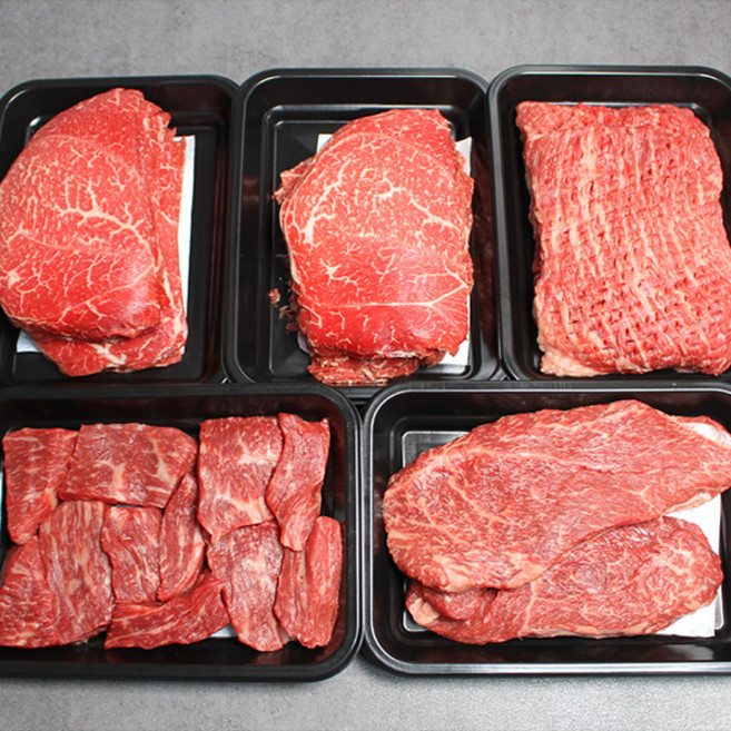 [한성가횡성한우]정품 횡성한우 명품프리미엄 실속세트 8호 2kg(불고기400g X 2 국거리400g 장조림400g 산적400g), 1개