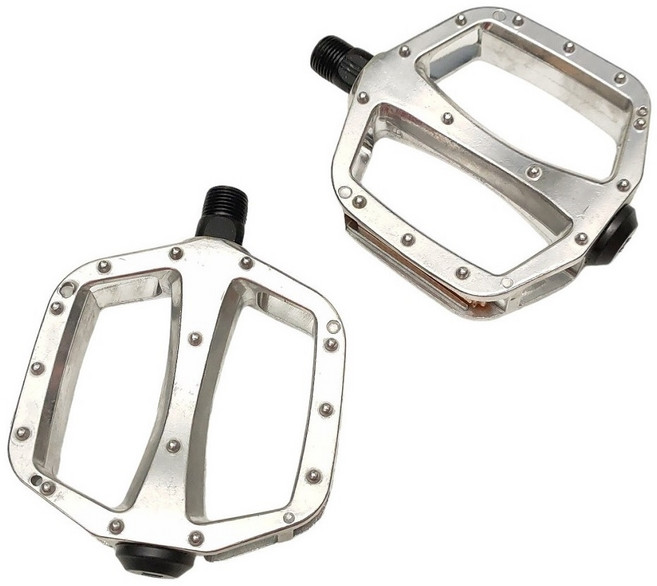 X-FREE 鋁合金踏板 大面積自行車腳踏板 公路車登山車折疊車通用, 細軸心, 1個