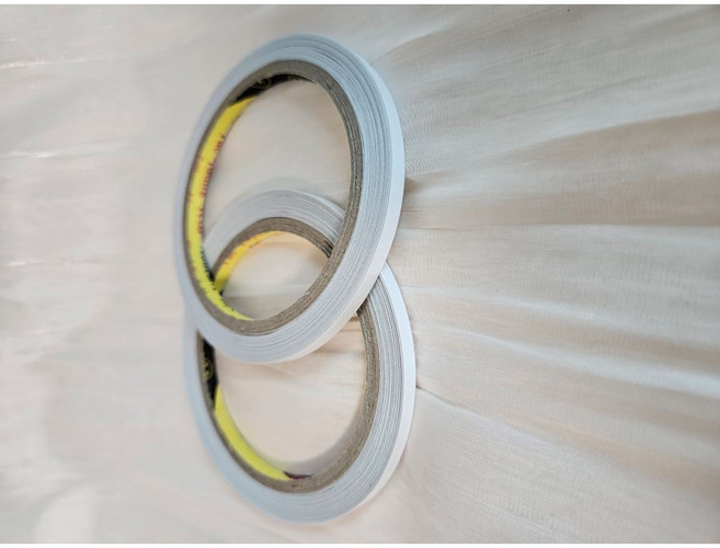 5mm 양면테이프 의류 수선 지퍼 고정용, 2개, 투명