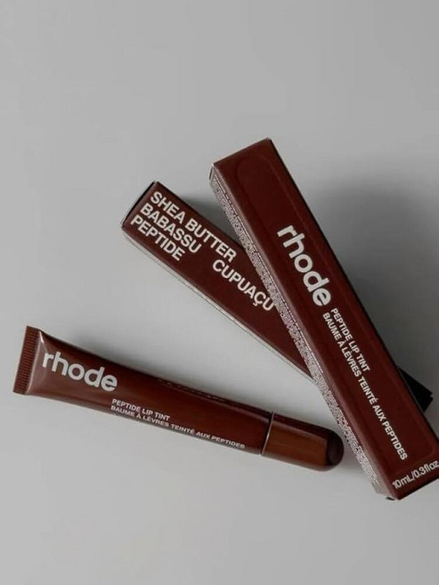 미국출고 평점4.5+ 171042 Rhode 글로스 펩타이드 립 틴트 시어 컬러 하이드레이팅 피니시 0.3온스/10ml, 에스프레소