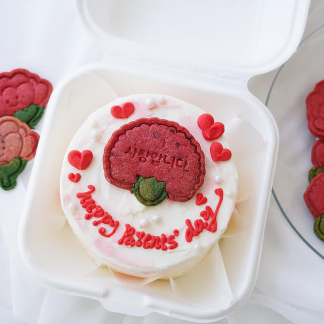 감사카네이션 어버이날 스승의날 쿠키커터 쿠키틀, 1개, 3.사랑카네이션