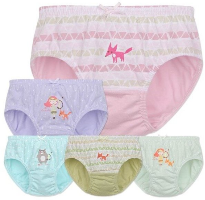 엠알키즈 여아용 삼각팬티 5종세트 에스닉걸