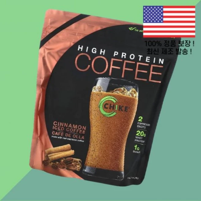 치크 뉴트리션 고단백 아이스 커피 시나몬 14.8온스 420g Chike Nutrition High Protein Iced Coffee Cinnamon 14.8oz, 1개 - 쿠팡