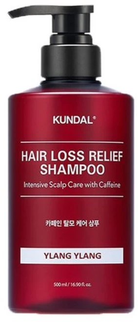 쿤달 카페인 탈모샴푸 일랑일랑 500ml, 1개 - 쿠팡