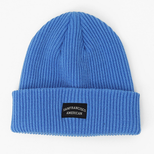 캡조아 기본비니 심플 라벨 데일리 골지비니 남녀공용 캐주얼 니트비니 모자