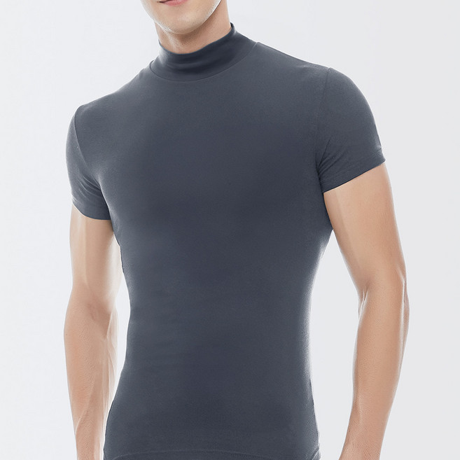 스페클로 에어로웜 기능성 경량 반폴라넥 기모 반팔 남성 이너티 2매 세트 SH946