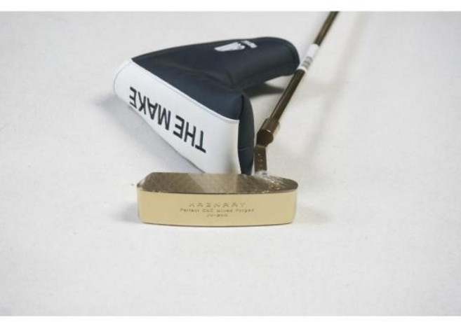 히스키 카즈나리 JV-200 골드 수제 밀링 퍼터 33.75인치 히스키 코리아 정품 PA3849337, 85.09cm(33.5인치), 85.09cm(33.5인치)