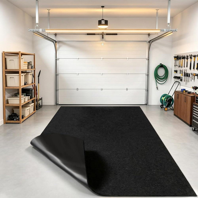 GeoDB Oil Spill Mat Absorbent Grease Garage Floor Protector Under Car Auto Repairs Oil Change Le