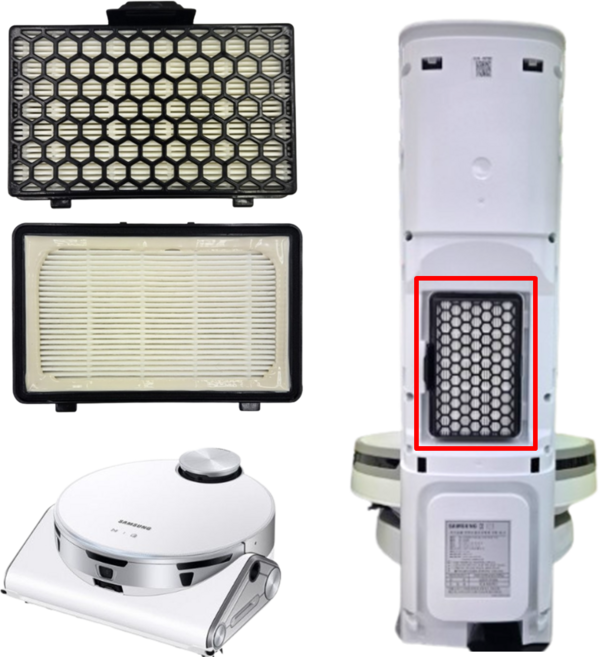 삼성 로봇 청소기 비스포크 AI 제트봇 청정스테이션 정품 고성능 필터 VR50T95935 VR50T95936 VR50B9563A VR50C95A46 VCA-RAE95, 1개, 제트봇 AI 고성능필터