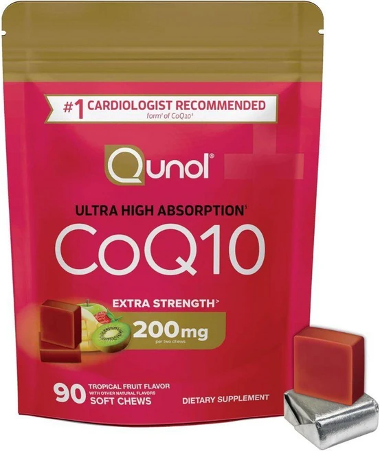 코엔자임 Qunol CoQ10 200mg 소프트 츄 엑스트라 스트렝스 90개입, 1개, 90정 - 쿠팡