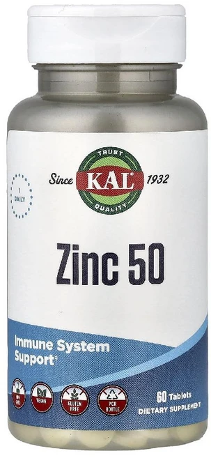 KAL 아연 징크 Zinc 50 미네랄 타블렛 60정 - 쿠팡