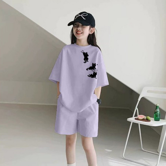 재한 아동 캐주얼 반팔 상하복세트 [2704]