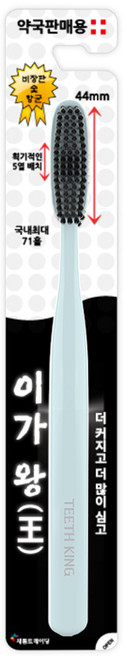 프리미엄 왕칫솔 이가왕칫솔 색상랜덤 5열 비장탄 숯 항균칫솔, 1개, 1개입