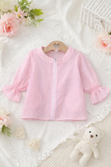 여아 경량 집업 점퍼