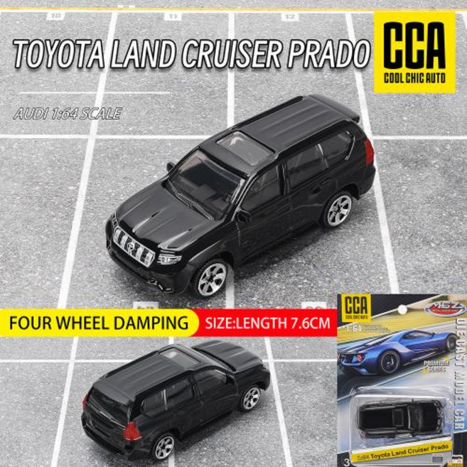 CCA MSZ 164TOYOTA LAND CRUISER 절묘한 모델 클래식 자동차 정적 합금 다이 캐스팅 컬렉션 장난감, 12)TOYOTA PRADO